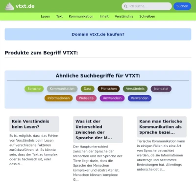 Screenshot vtxt.de