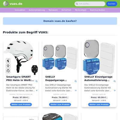 Screenshot vuas.de