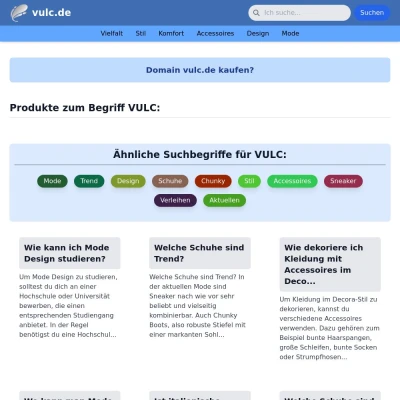 Screenshot vulc.de