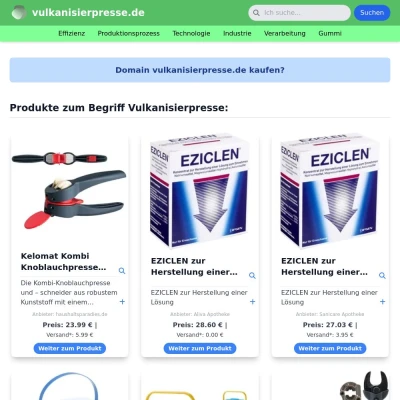 Screenshot vulkanisierpresse.de