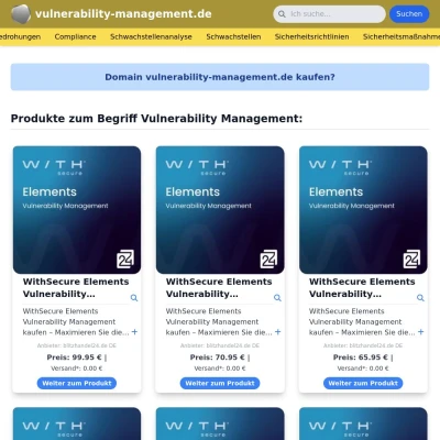 Screenshot vulnerability-management.de