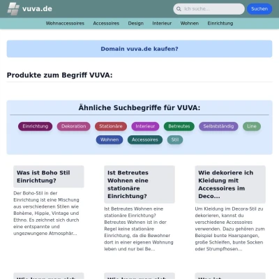 Screenshot vuva.de