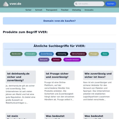 Screenshot vver.de