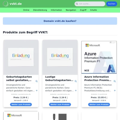 Screenshot vvkt.de