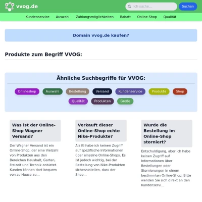 Screenshot vvog.de