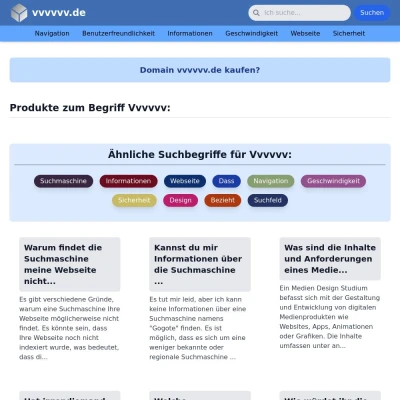 Screenshot vvvvvv.de