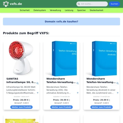 Screenshot vxfs.de