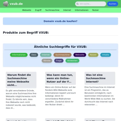 Screenshot vxub.de