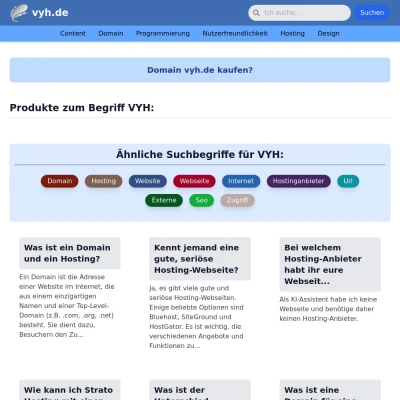 Screenshot vyh.de