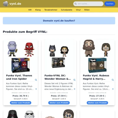 Screenshot vynl.de