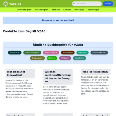 Screenshot vzae.de