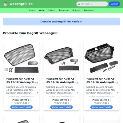 Screenshot wabengrill.de