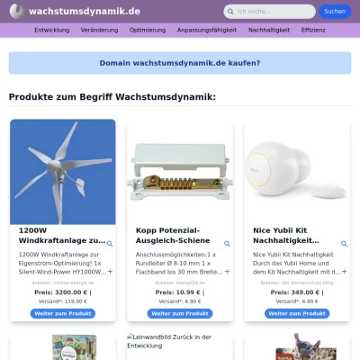 Screenshot wachstumsdynamik.de