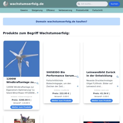 Screenshot wachstumserfolg.de