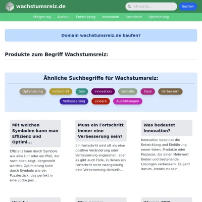 Screenshot wachstumsreiz.de