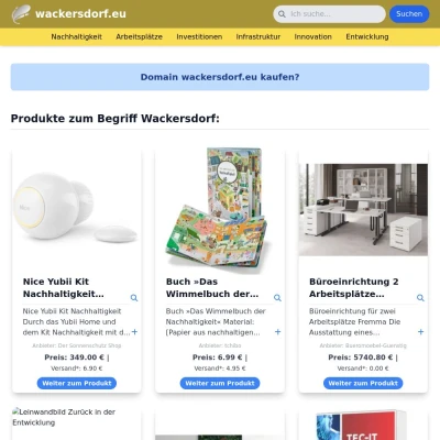 Screenshot wackersdorf.eu