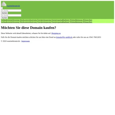 Screenshot waermeberater.de