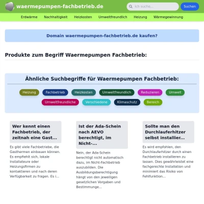 Screenshot waermepumpen-fachbetrieb.de