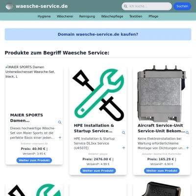 Screenshot waesche-service.de