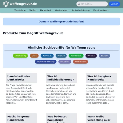 Screenshot waffengravur.de