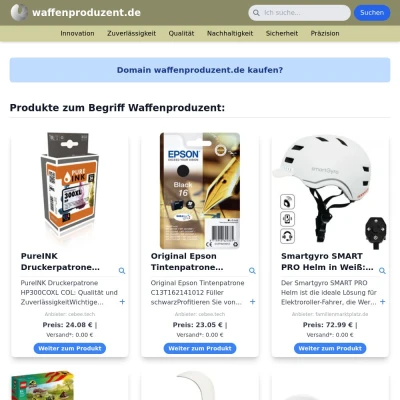 Screenshot waffenproduzent.de