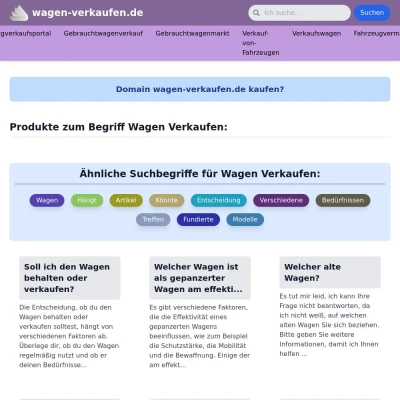 Screenshot wagen-verkaufen.de