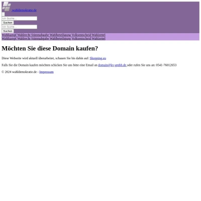 Screenshot wahldemokratie.de