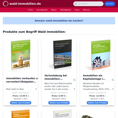 Screenshot wald-immobilien.de