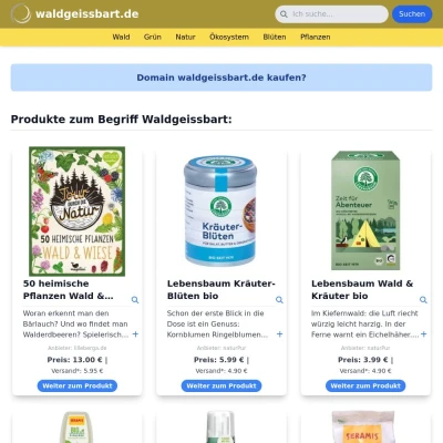 Screenshot waldgeissbart.de