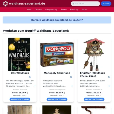 Screenshot waldhaus-sauerland.de