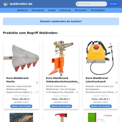 Screenshot waldroden.de