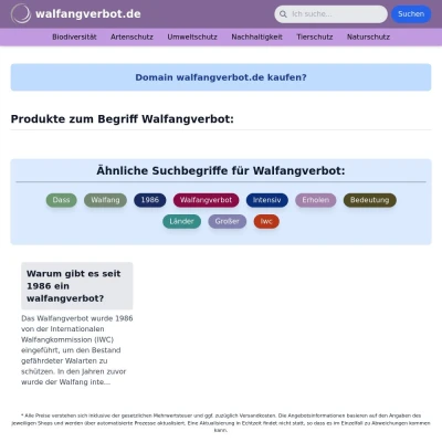 Screenshot walfangverbot.de