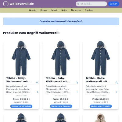Screenshot walkoverall.de