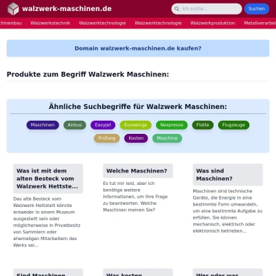 Screenshot walzwerk-maschinen.de