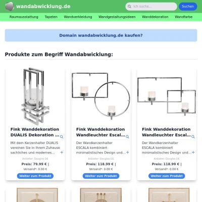 Screenshot wandabwicklung.de