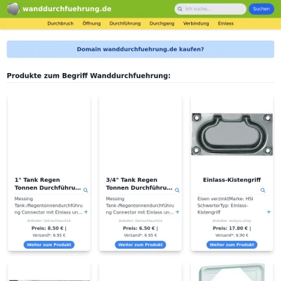 Screenshot wanddurchfuehrung.de
