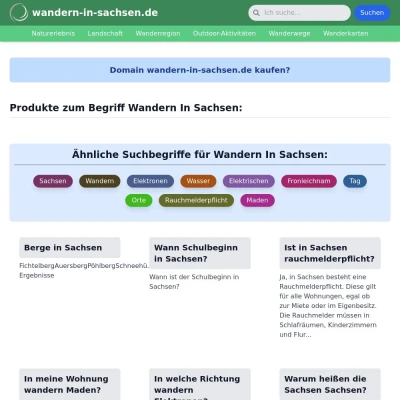 Screenshot wandern-in-sachsen.de