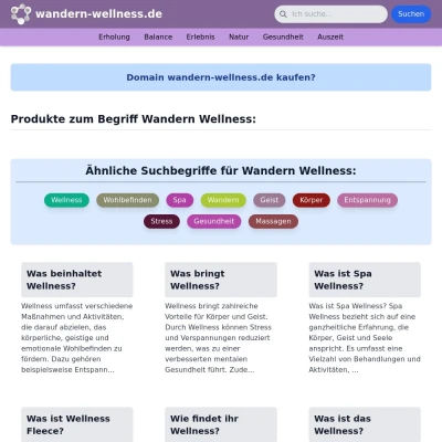 Screenshot wandern-wellness.de