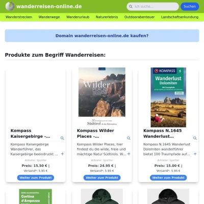 Screenshot wanderreisen-online.de