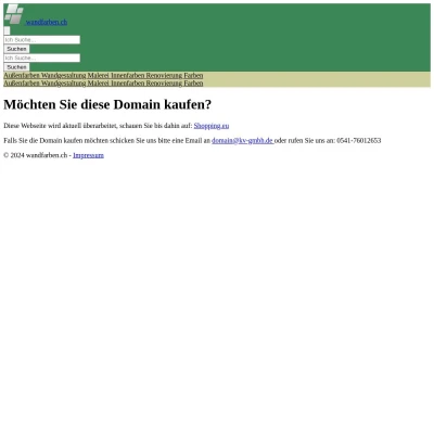 Screenshot wandfarben.ch