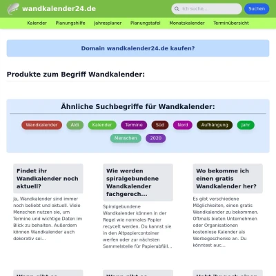 Screenshot wandkalender24.de