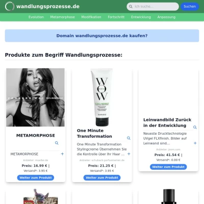 Screenshot wandlungsprozesse.de