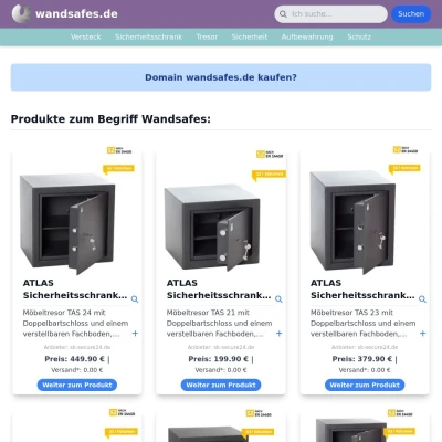 Screenshot wandsafes.de