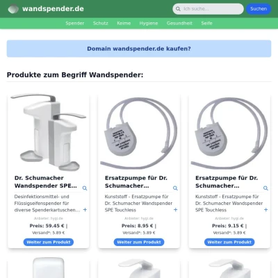 Screenshot wandspender.de