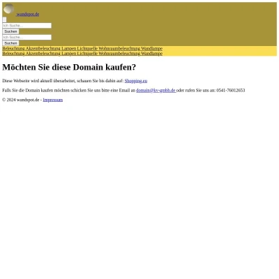 Screenshot wandspot.de