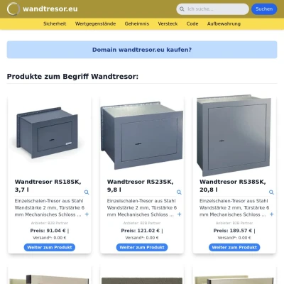 Screenshot wandtresor.eu