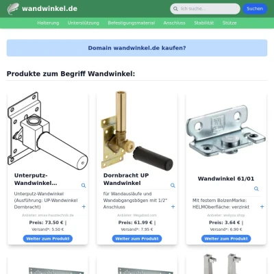 Screenshot wandwinkel.de