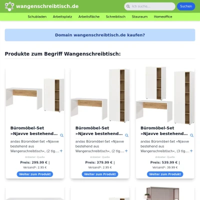 Screenshot wangenschreibtisch.de