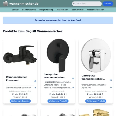 Screenshot wannenmischer.de