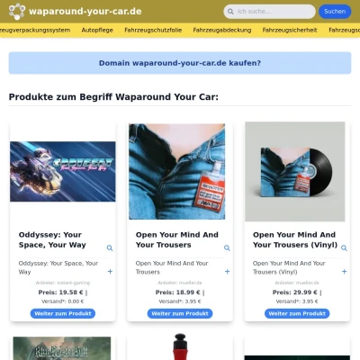 Screenshot waparound-your-car.de